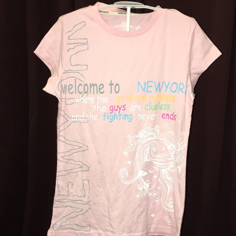 Robin Ruth Large Juniors Pink Tee LOWEST PRICE